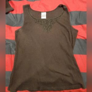 Faded Glory Black Tanktop Women's Size 16W